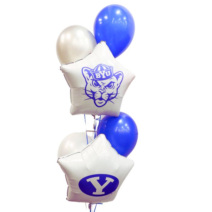 BYU Sailor Cougar Balloon Bouquet | 1 ct