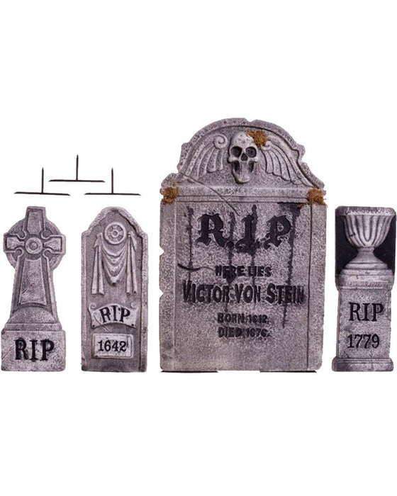 Halloween Tombstone 4-in-1 Pack