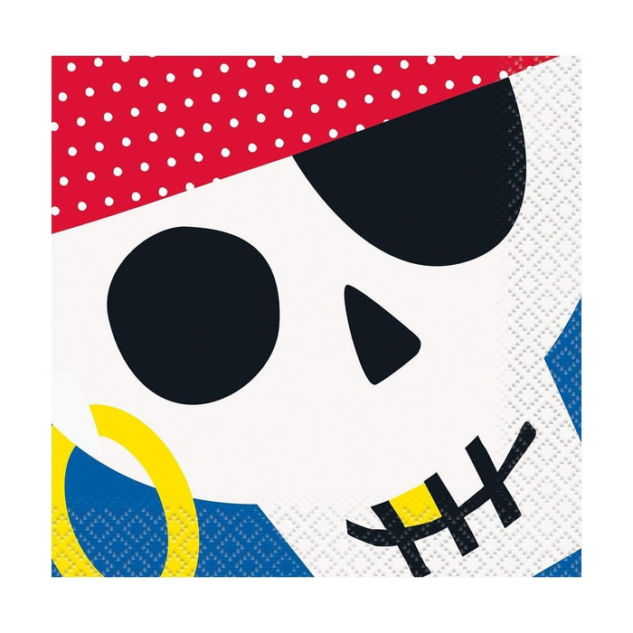 Ahoy Pirate Beverage Napkins | 16 ct