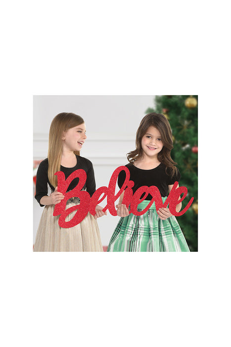 Christmas Believe Photo Prop | 1ct