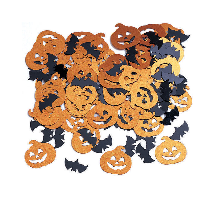 Halloween Bats and Pumpkins Foil Confetti .5oz