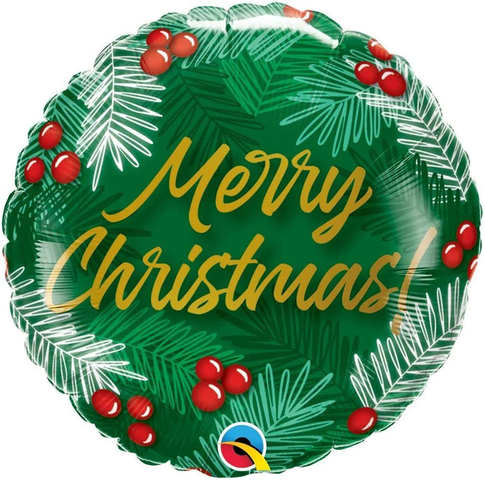 Christmas Greens and Berries Mylar Balloon 18′′ | 1ct