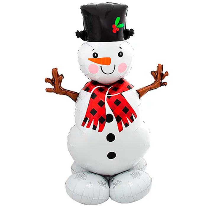 Christmas Snowman Airloonz Balloon Uninflated 55" | 1ct