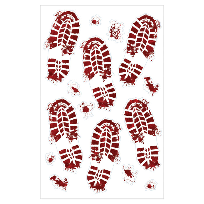 Halloween Bloody Footprints Floor Graphics 1 sheet