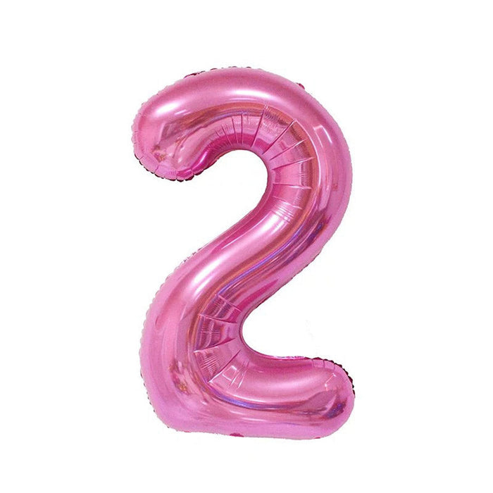 Pink Jumbo Number Balloons 34" | 1 ct