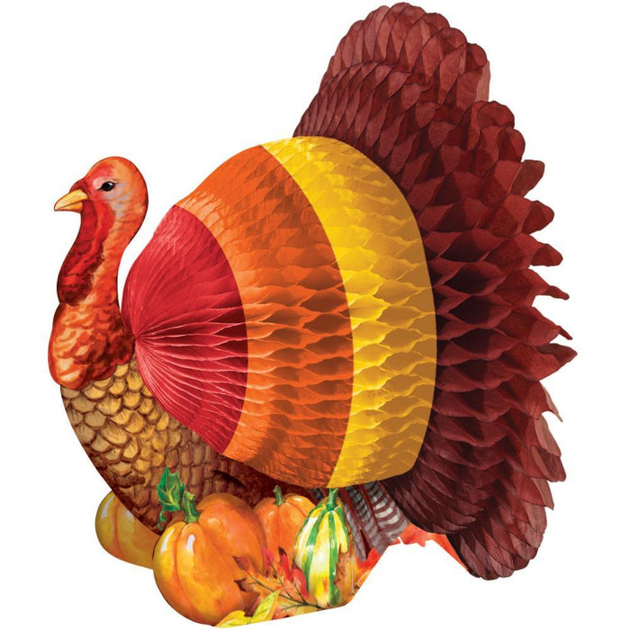 Thanksgiving Turkey Centerpiece 6" | 1 ct