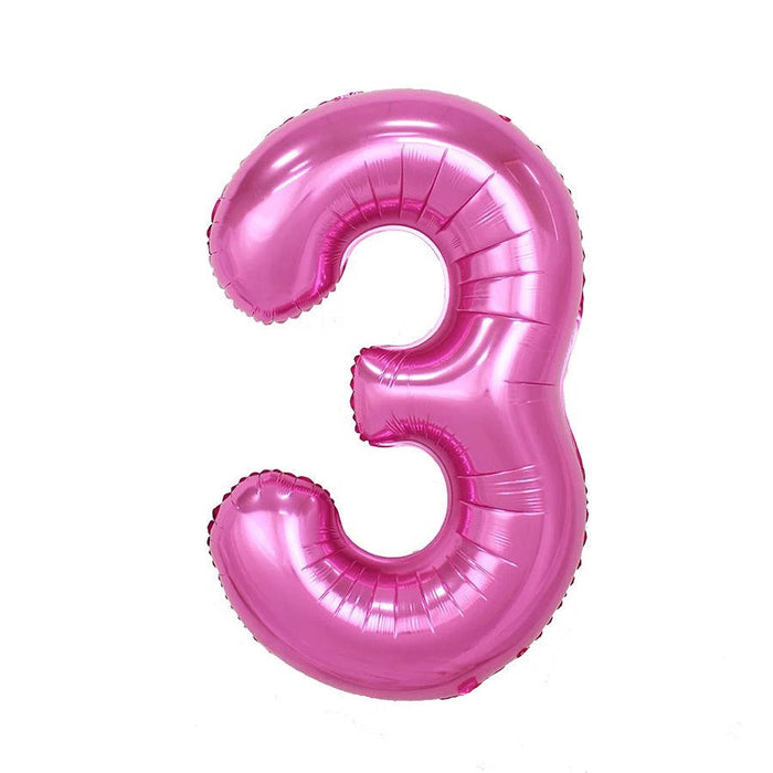 Pink Jumbo Number Balloons 34" | 1 ct