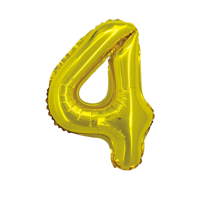 Gold Jumbo Number Balloons 34"