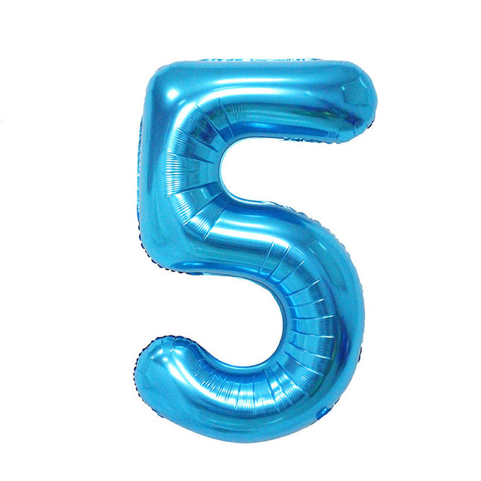 Blue Jumbo Number Balloons 34" | 1 ct