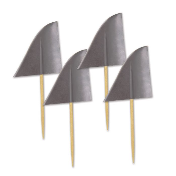 Pirate Shark Fin Picks 50pk | 1ct