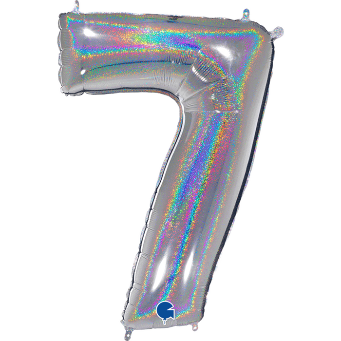 Holographic Jumbo Number Balloons 34"