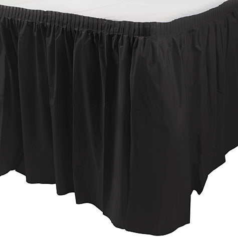 Jet Black Table Skirt | 1ct, 29" x 168"