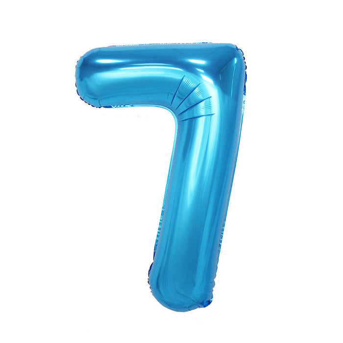 Blue Jumbo Number Balloons 34" | 1 ct