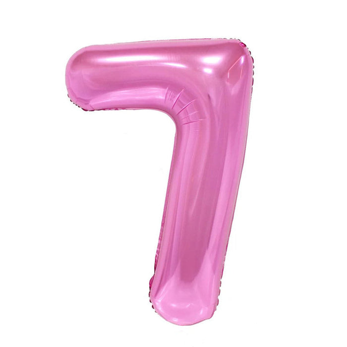 Pink Jumbo Number Balloons 34" | 1 ct