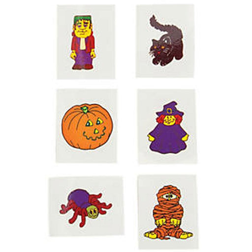 Halloween Glow in the Dark Tattoos 36ct