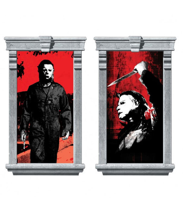 Halloween Two Window Silhouette Decorations 2pc