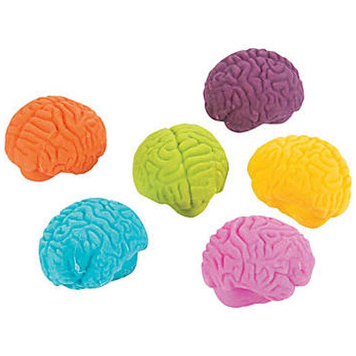 Mini Brain-Shaped Erasers 12ct