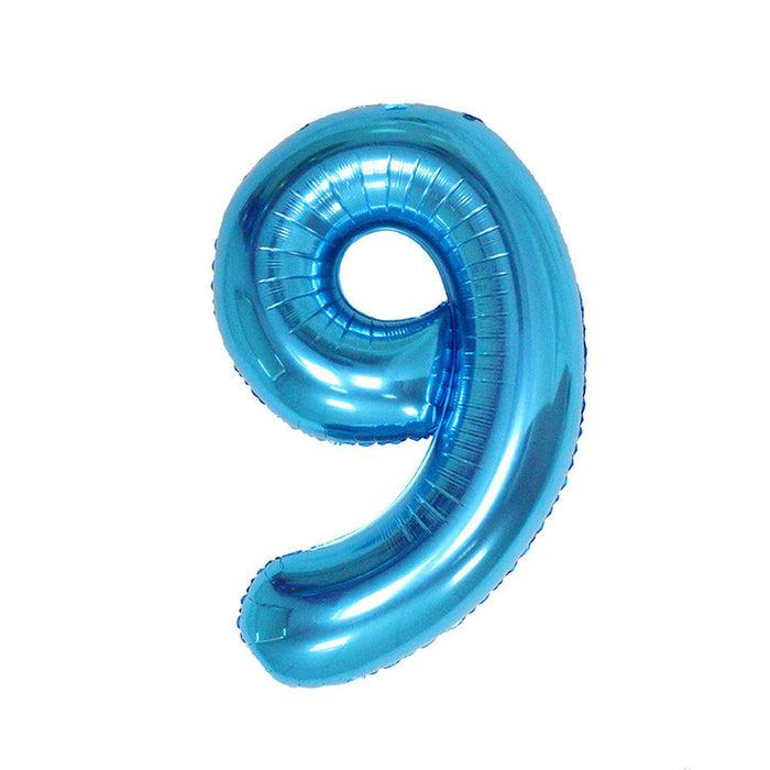 Blue Jumbo Number Balloons 34" | 1 ct