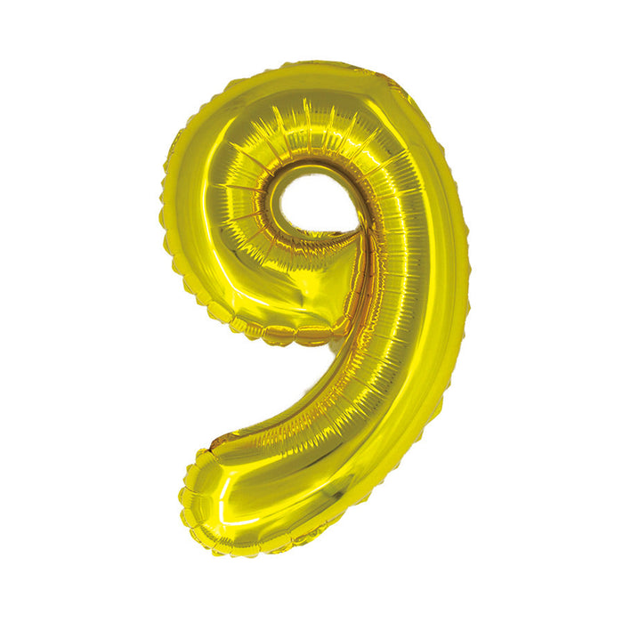 Gold Jumbo Number Balloons 34"