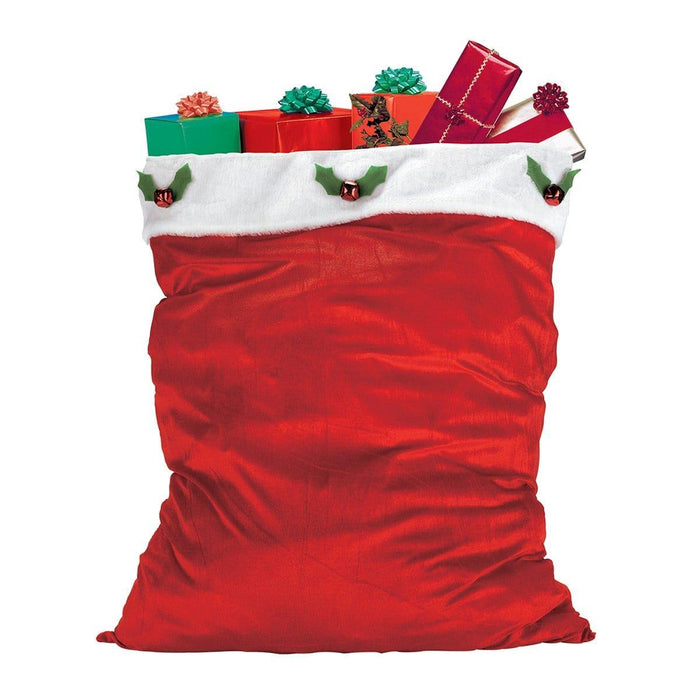 Christmas Velour Santa Bag 30x36in | 1ct