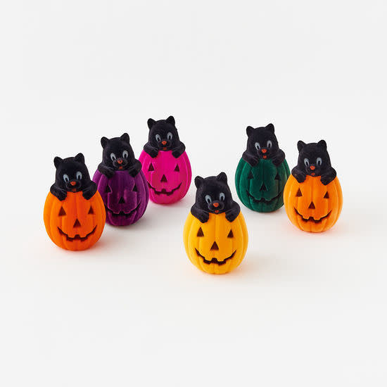 Cat in Pumpkin Assorted Colors 8in