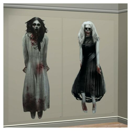 Halloween Scene Setters Girls Ghosts 2ct