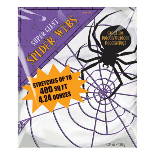 Super Giant White Spider Web 4.24oz